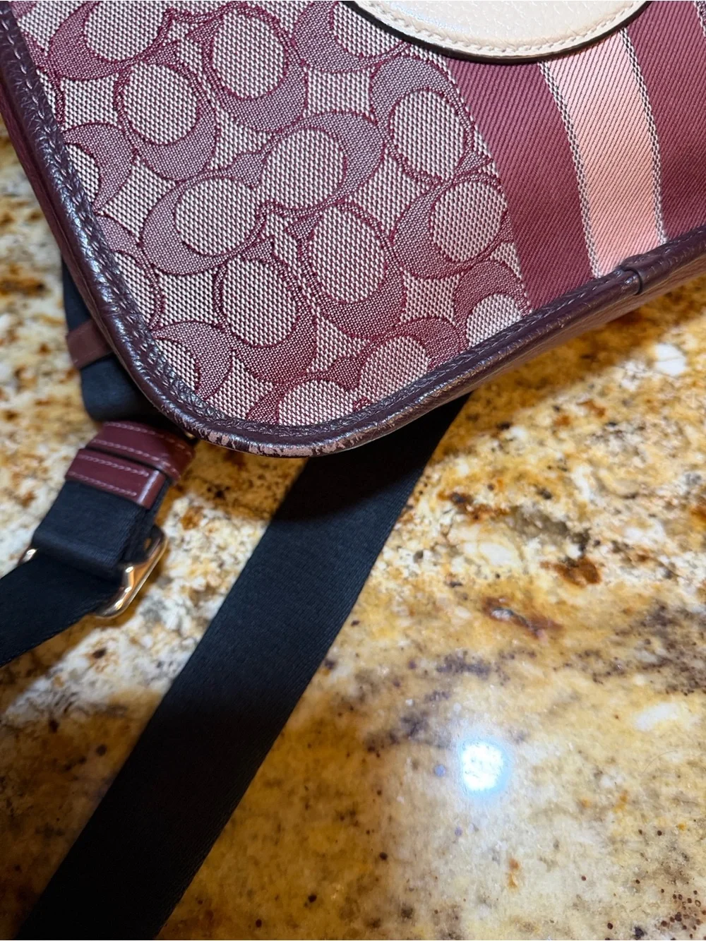Coach Dempsey File Bag in Signature Jacquard with Varsity Stripe & Patch